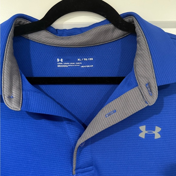 Under Armour Men's Vibrant Blue Polo - Picture 2 of 2